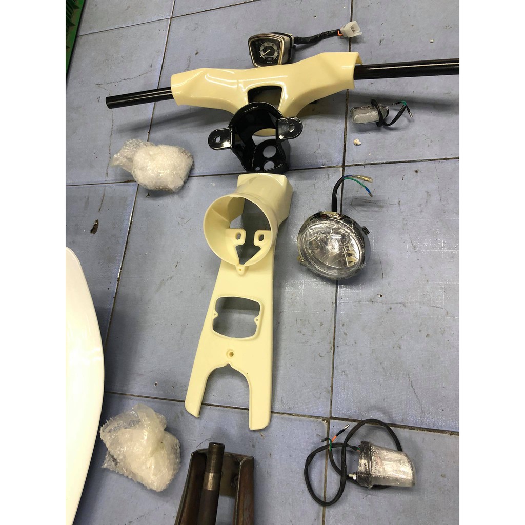 Combo 12 món cho anh em dọn cub C100 -màu ngẫu nhiên trắng chưa sơn