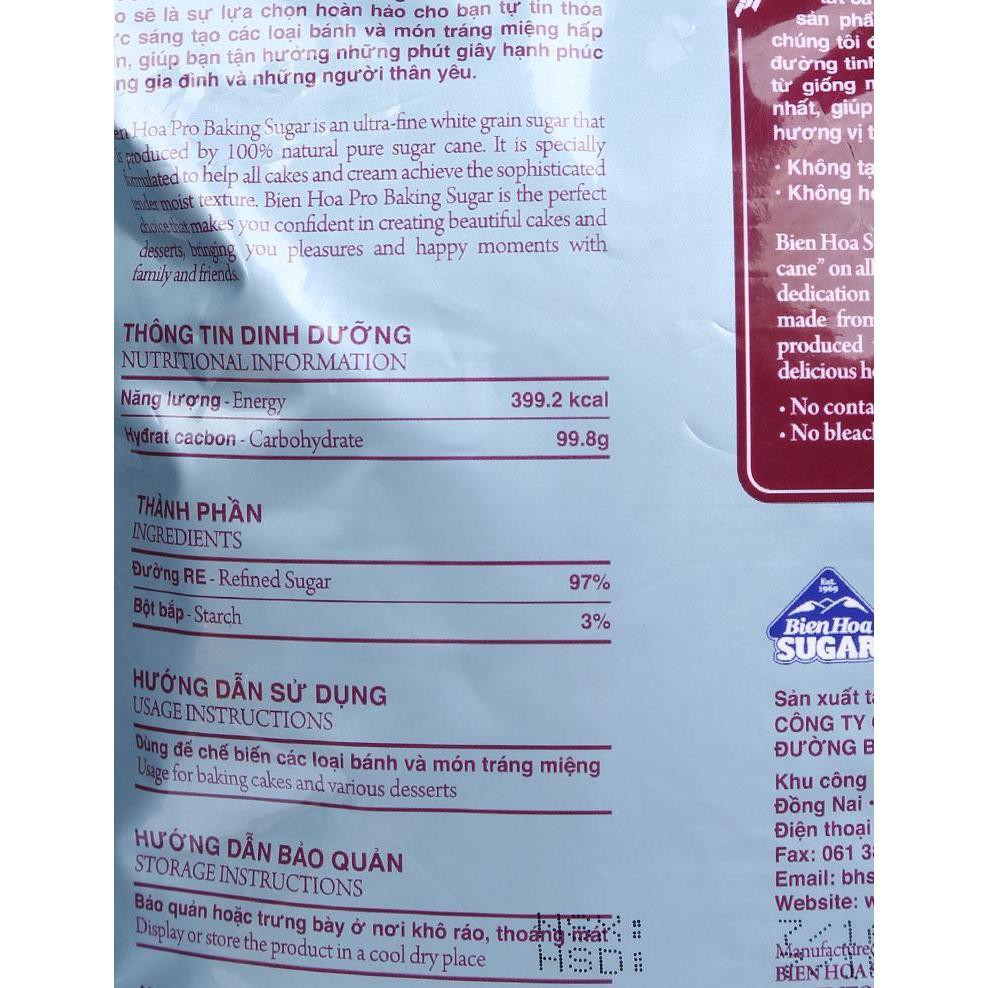 [200g] Đường xay làm bánh Baking Sugar (chiết lẻ) (bph-hk)