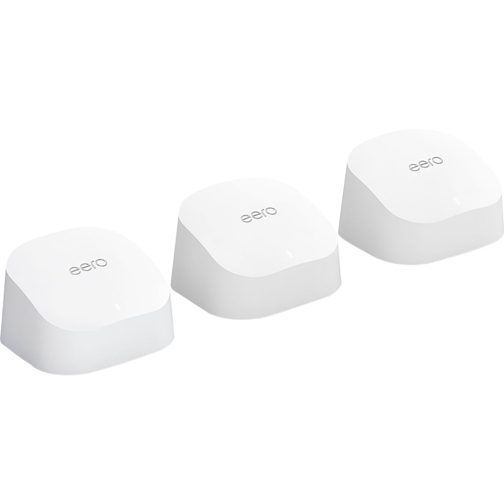 Amazon eero 6 AX1800 Mesh Wi-Fi 6 (3-pack) - Bộ phát Wifi Mesh thông minh từ Amazon - Mới 100% Nguyên seal