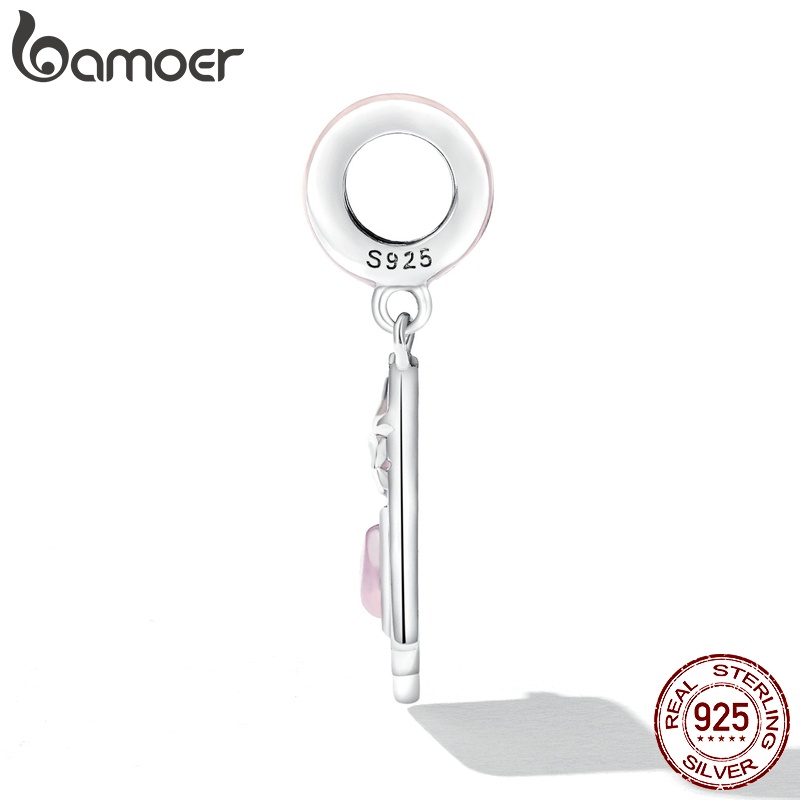 Mặt dây chuyền Bamoer bằng bạc 925 hình thẻ bài tarot thời trang dùng làm quà tặng