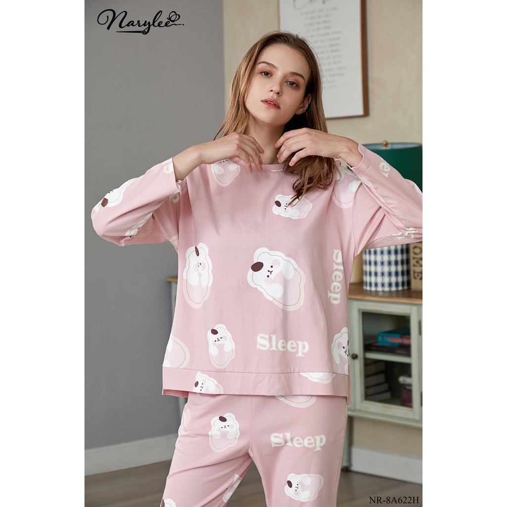 [Mã FASHIONMALLT4 giảm 15% đơn 150k] Bộ đồ mặc nhà 100% cotton cao cấp Narylee NR-8A622