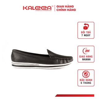 Giày Lười Nữ Da Bò Moca Siêu Mềm Êm KALEEA K499 Đế Dày 2.5cm Chống Trơn