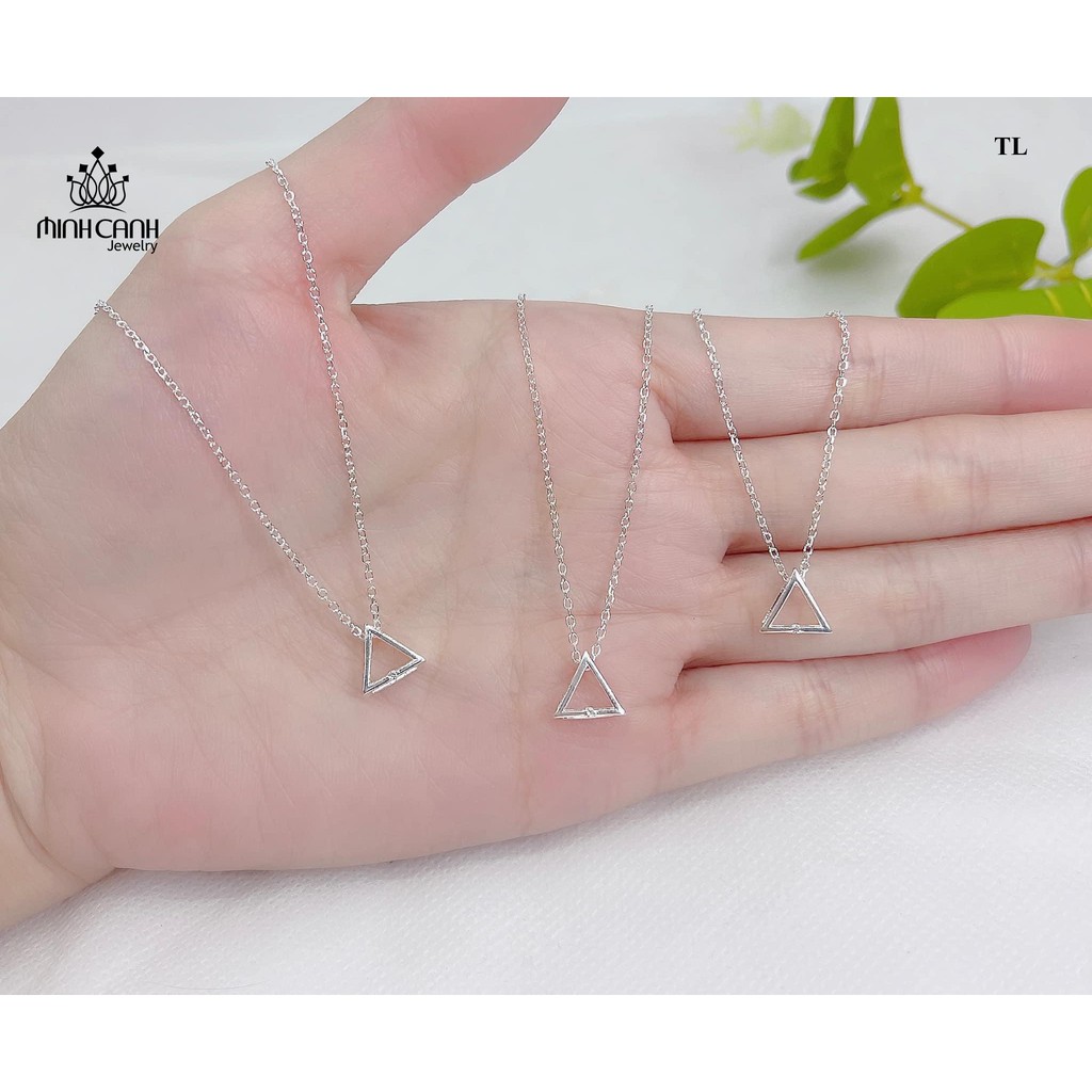 Dây Chuyền Bạc Ta Hình Tam Giác Phong Cách Hàn Quốc - Minh Canh Jewelry