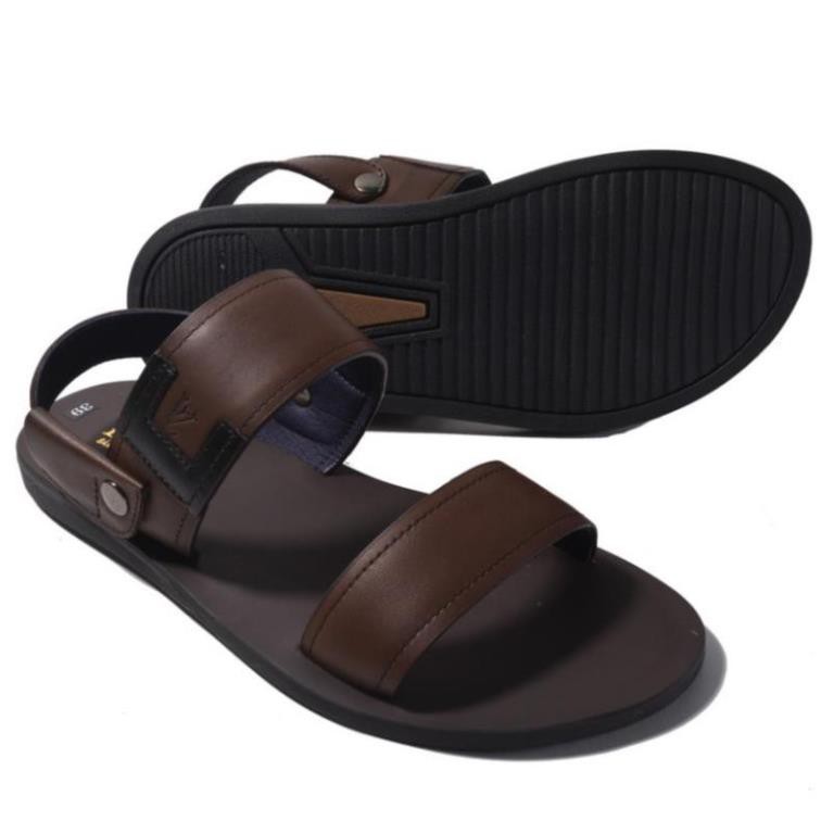 Sandal Nam Cao Cấp Quai Ngang Da Bò Đế Nhẹ Êm 65SD2 -az1