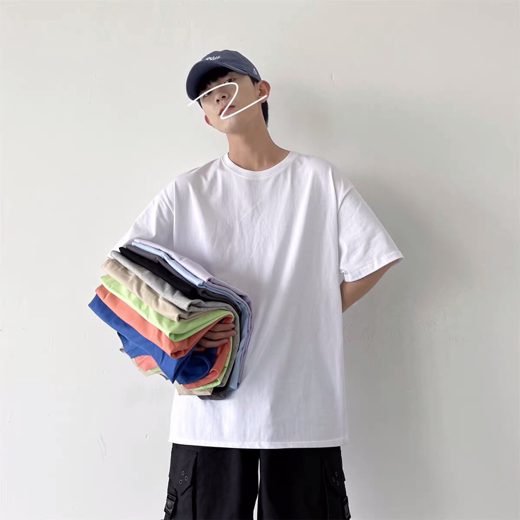 Áo thun phông Full size tay lỡ form rộng TRƠN