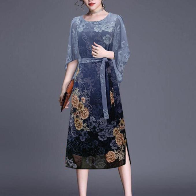ROMI - ĐẦM SUÔNG TUỔI TRUNG NIÊN NHIỀU SIZE KIỂU ĐẦM SUÔNG TRUNG NIÊN U50 U60 , VÁY ĐẦM TRUNG NIÊN ROMI 3304 KFI