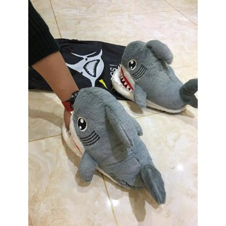 Dép bông mùa đông cá mập ăn chân