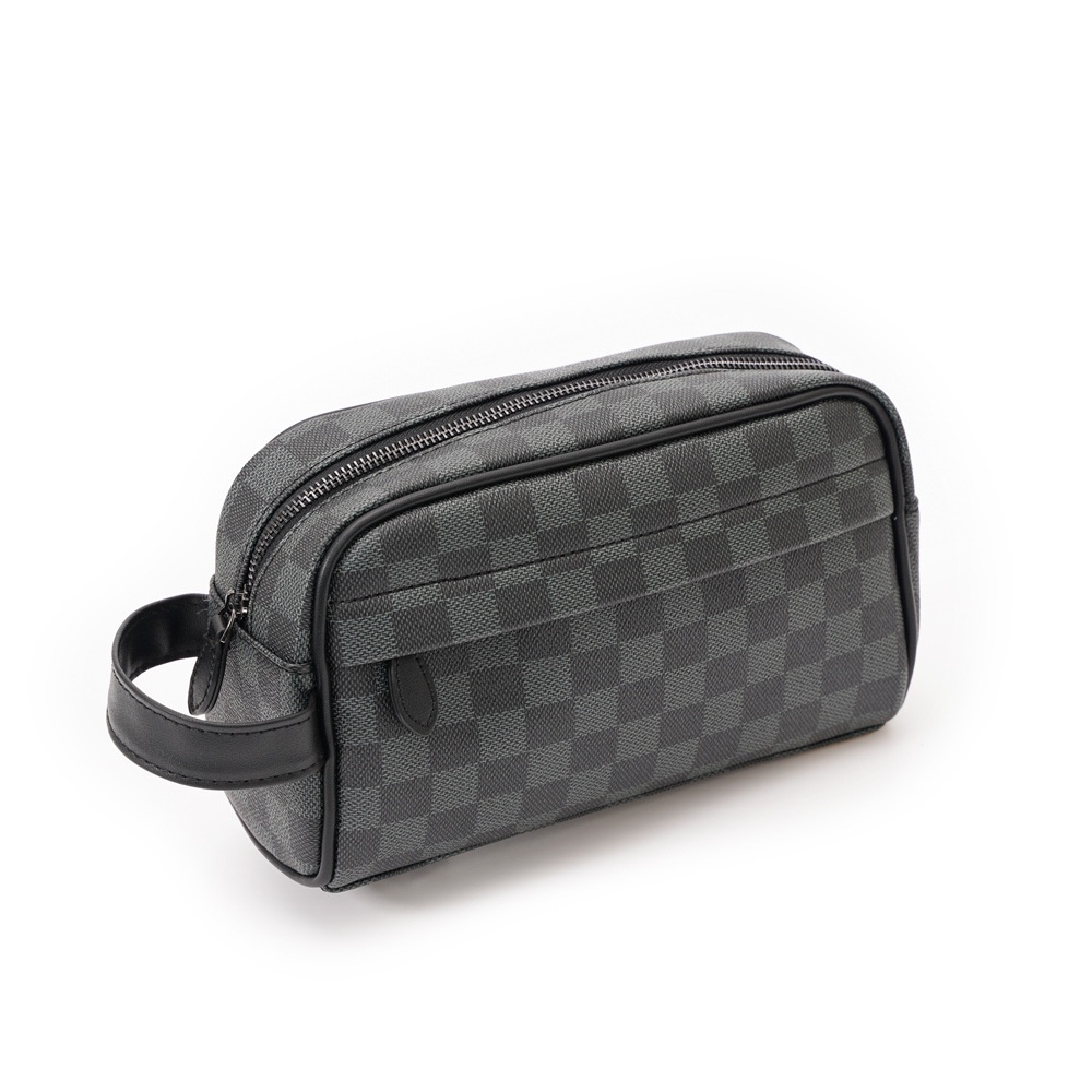 ★ TÚI CẦM TAY CLUTCH DẠNG HỘP DA PU CARO DÀY DẶN ĐỨNG FORM ( 25 x 15 x 8cm )