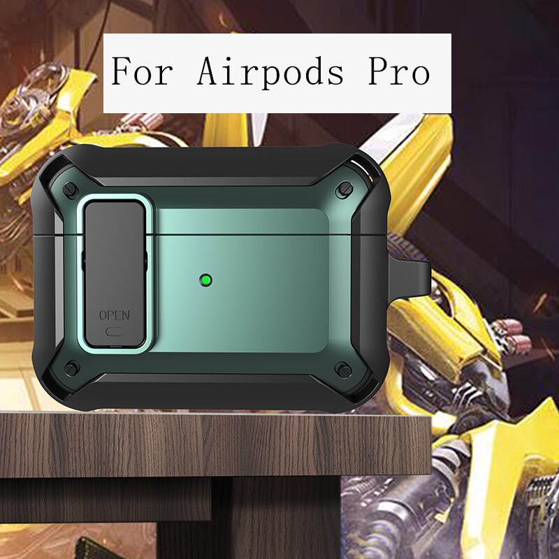 Vỏ Bảo Vệ Hộp Sạc Tai Nghe Airpods 3 2 Pro Chất Liệu Tpu Pc Gắn Móc Khóa Tiện Lợi