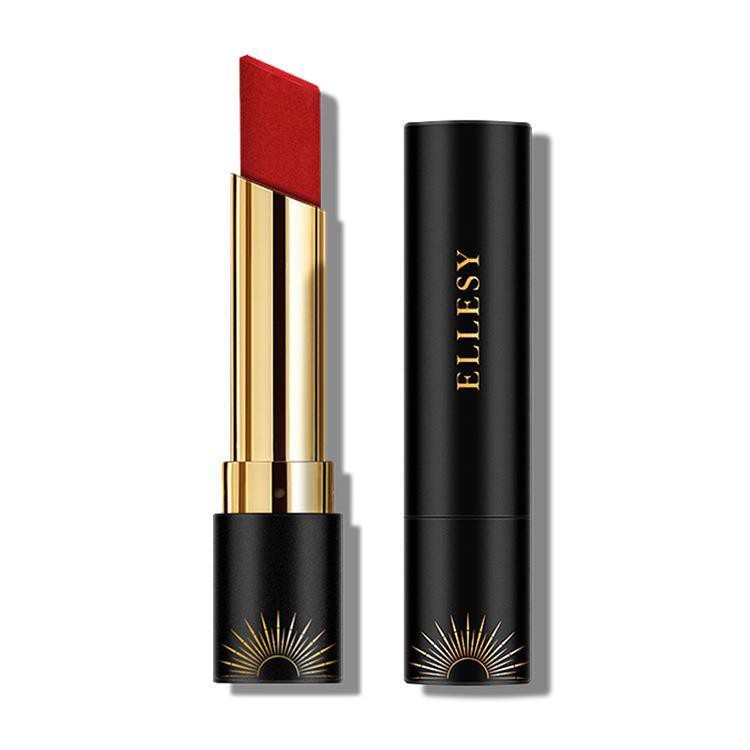 [hàng chất lượng tốt] Son thỏi dưỡng ẩm ELLESY Lipstick, Rotten Tomatoes, Retro Khói đỏ, không dễ dàng