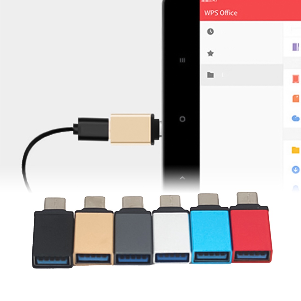 Bộ 2 đầu chuyển đổi OTG USB sang Type-C cho điện thoại thông minh