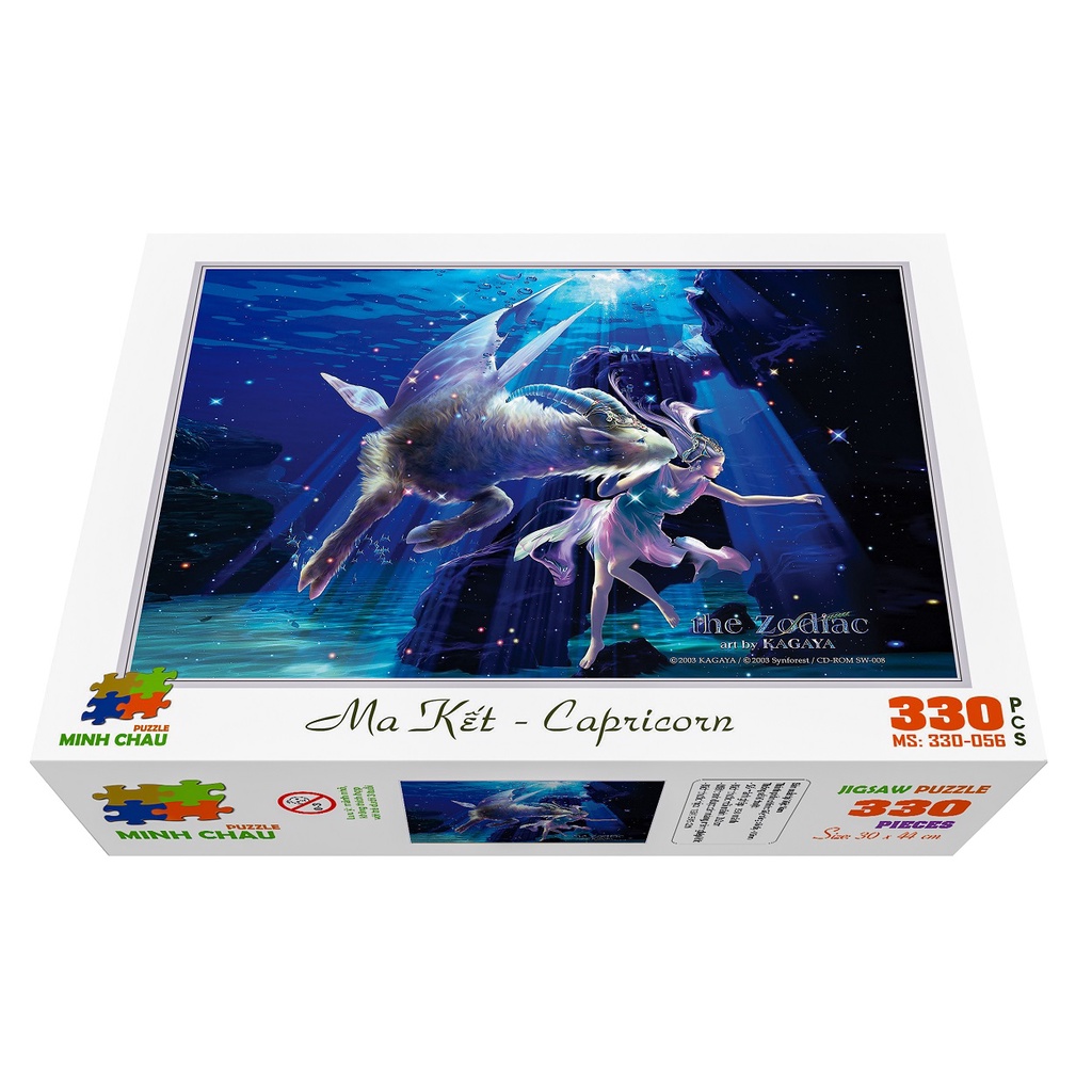 Bộ Tranh Xếp Hình Minh Châu 330 Mảnh Ghép (Kích Thước 30x44cm) – Cung Ma Kết