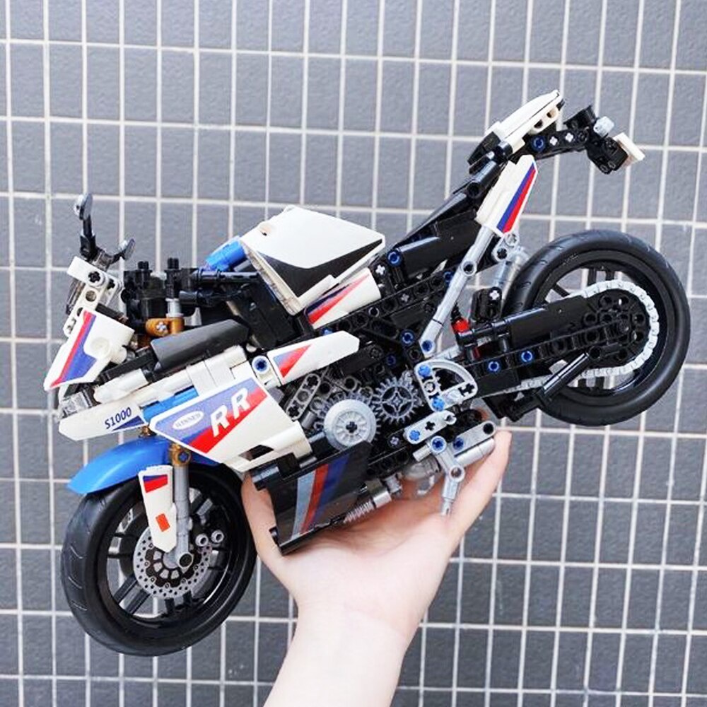 Đồ chơi giáo dục Lắp Ráp mô hình siêu xe technical 1920PCS  BMW M 1000 RR Motorcycle A2118