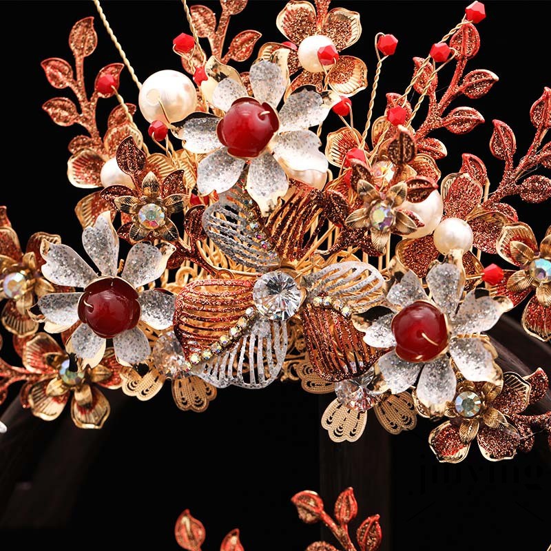 GETNOIVAS Bộ Phụ Kiện Cài Tóc Phong Cách Trung Hoa Cổ Trang Cho Nữ