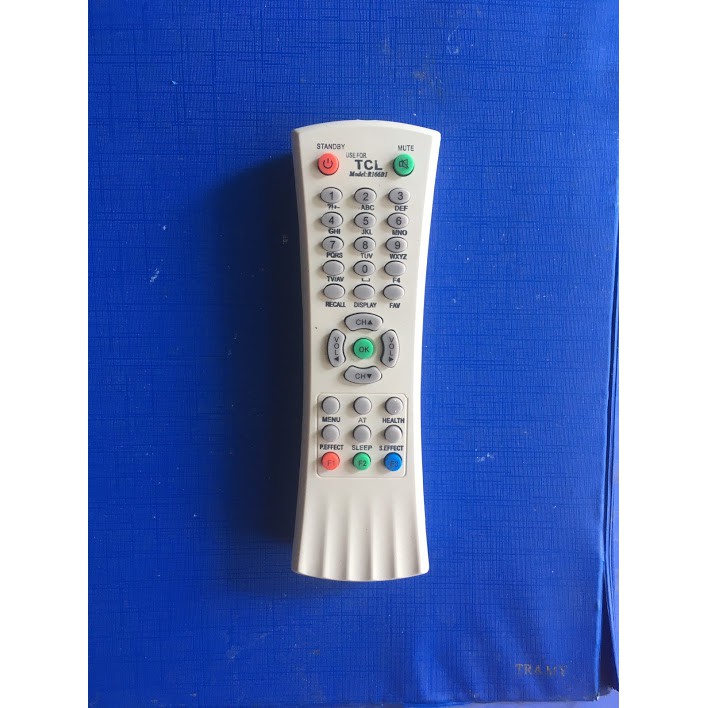 Remote Điều Khiển TiVi TCL model R166B1 dầy cong đời cũ-tặng kèm pin ,Remote Điều Khiển TiVi TCL CRT R166B1