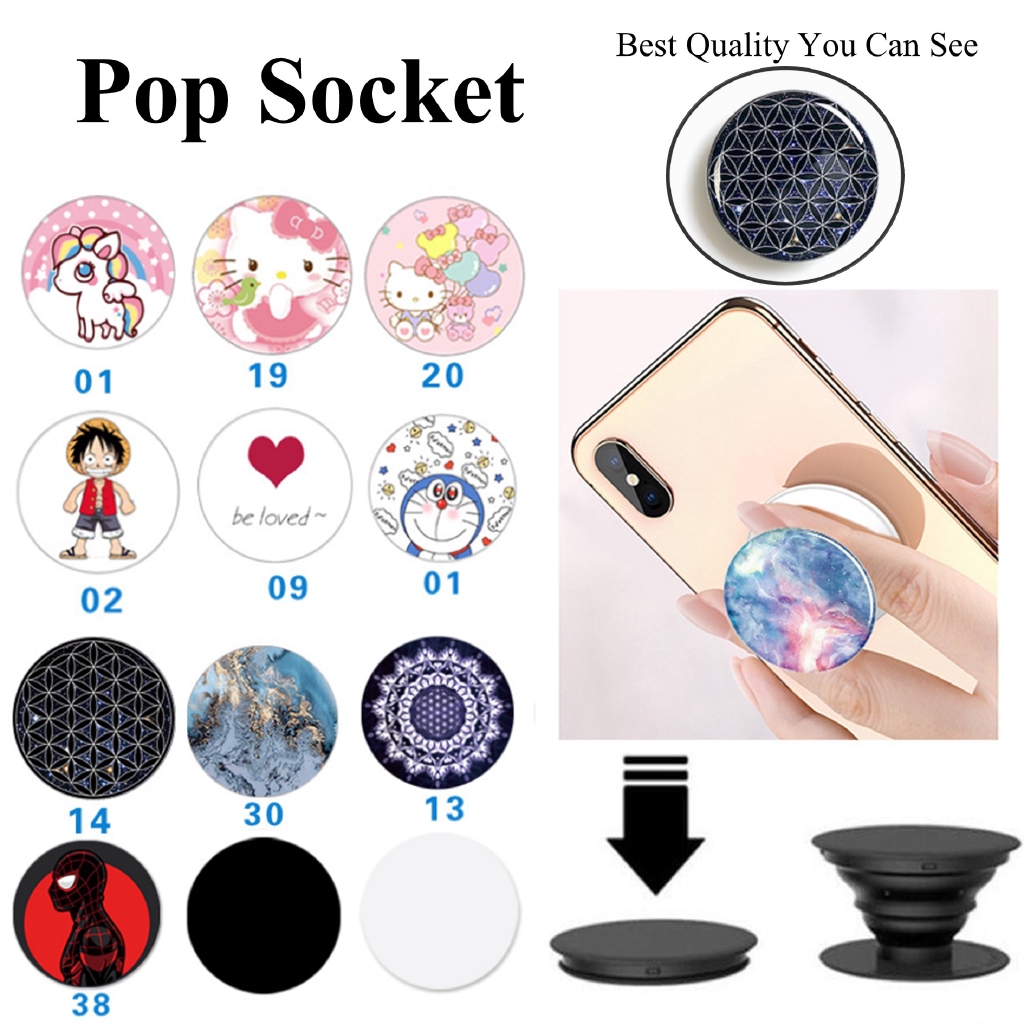 Pop Sockets Multi-Function Phone Holder Expanding Stand Grip Pop Socket Mount For Smartphones Cartoon Legent Holder