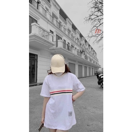 Áo phông sọc ngang Thom xanh đỏ H2A764