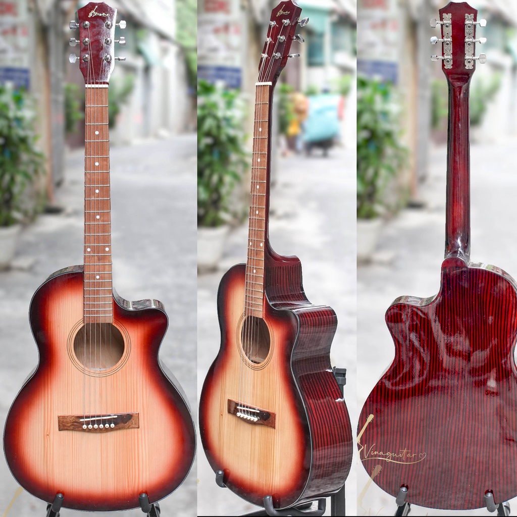 Đàn guitar acoustic classic VG-SPEM mặt gỗ thịt có ty chỉnh cần-  guitar acoustic giá rẻ chính hãng chơi lâu dài ok