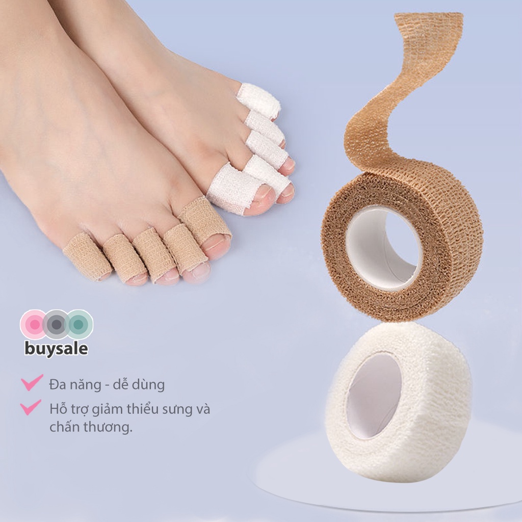 Cuộn băng quấn tự dính bảo vệ ngón tay ngón chân chống chai sần kích thước 4.5mx2.5cm - BuySales - BSPK247