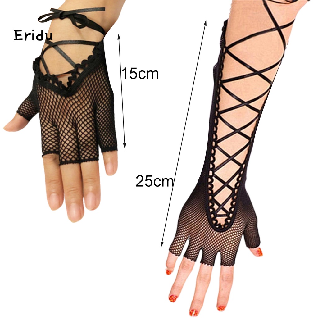 Găng Tay Đen Thiết Kế Đục Lỗ Thân Thiện Với Làn Da Dùng Khi Dự Tiệc