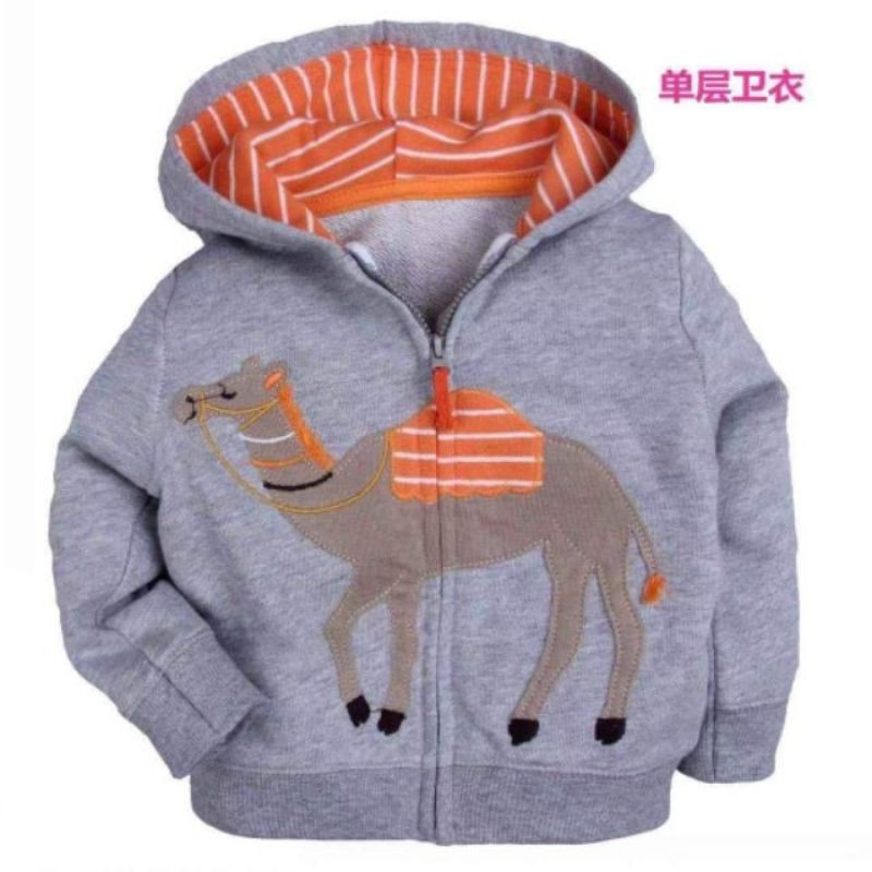 (size từ sơ sinh 6m-24m) Áo khoác nỉ da cá bé trai bé gái (lạc đà 3D)
