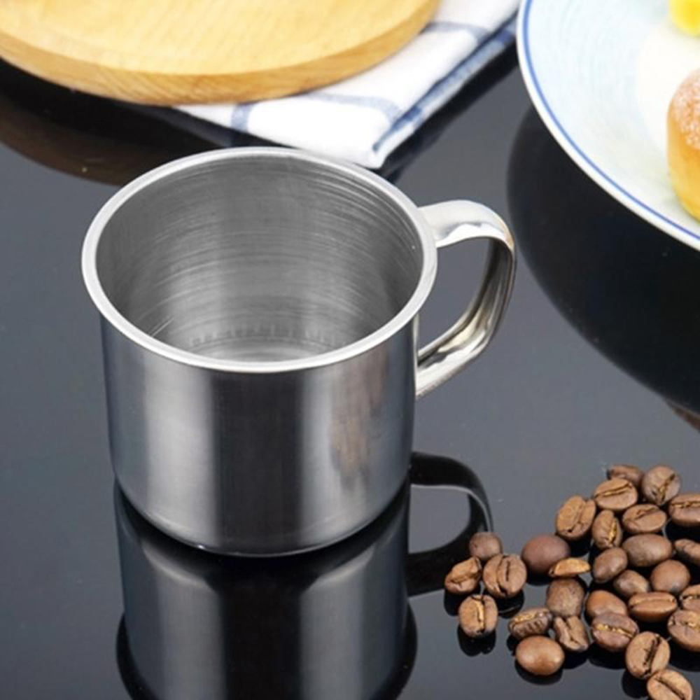 💍MELODG💍 /200ml Tea Portable Cup Travel Stainless Steel Coffee Mug Tumbler Pint Mini Drinking Metal Camping