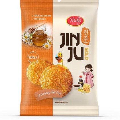 BÁNH GẠO JINJU MẬT ONG 120G