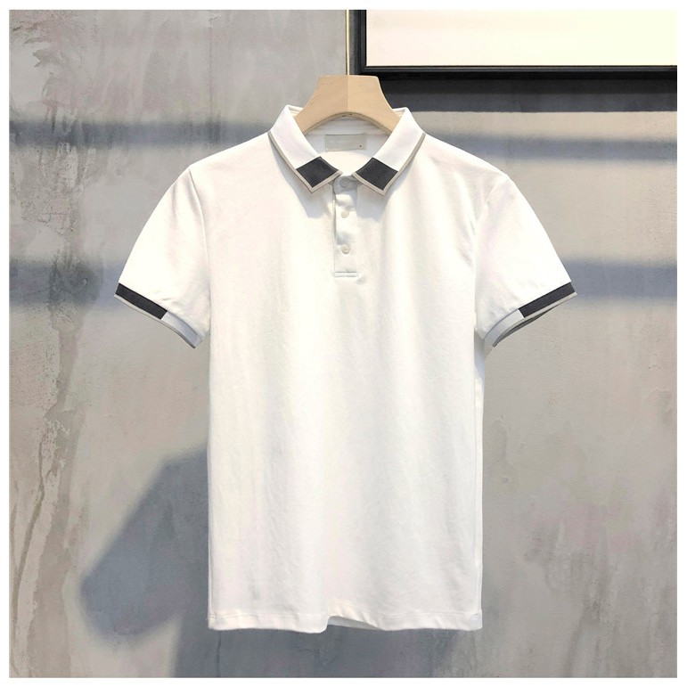 ÁO POLO NAM CỔ BẺ - VẢI COTTON CÁ SẤU BAO ĐẸP - FORM ÁO LÊN NAM TÍNH VỚI 3 MÀU ƯA CHUỘNG