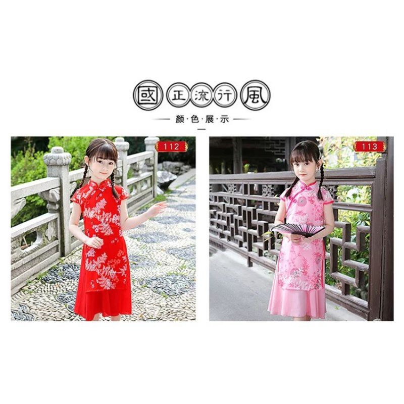Mẫu sườn xám cho bé gái size từ 15-38kg
