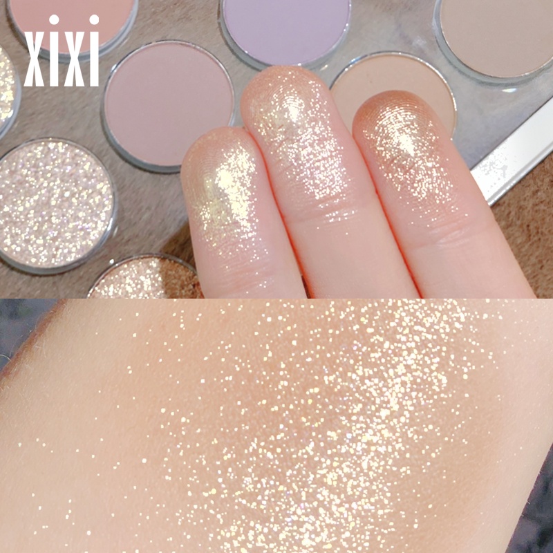♕Bảng Phấn Mắt xixi 12 Màu Sắc Hiệu Ứng Lì/ Ánh Nhũ Thời Trang NO.D487