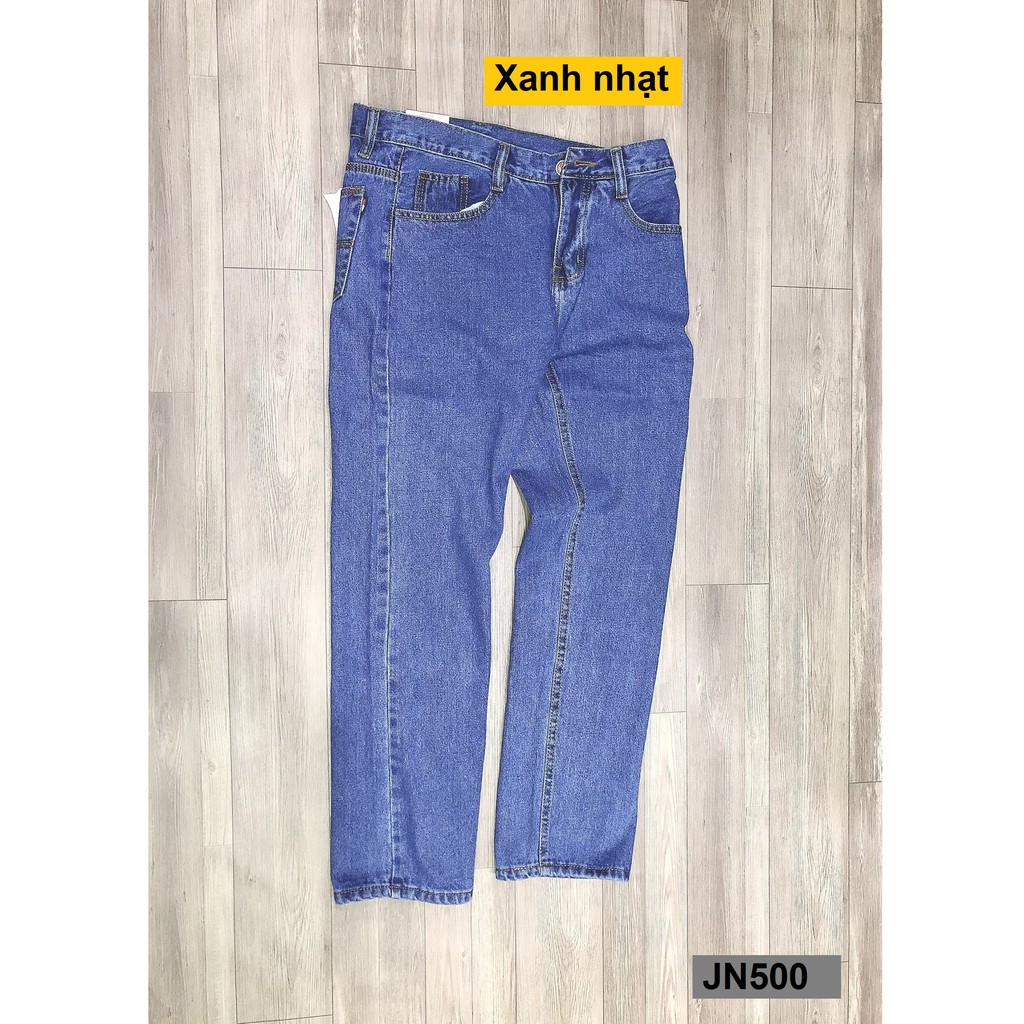Quần jean nam ống suông [Hàng không xù lông] JN500