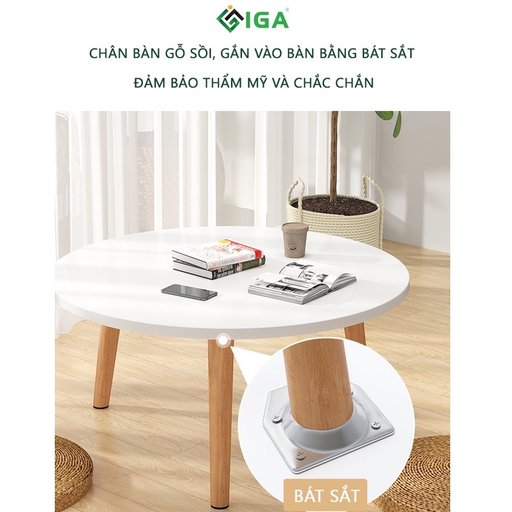 Bàn trà sofa ngòi bệt có thể kết hợp làm bàn ăn ngồi bệt IGA - GP74