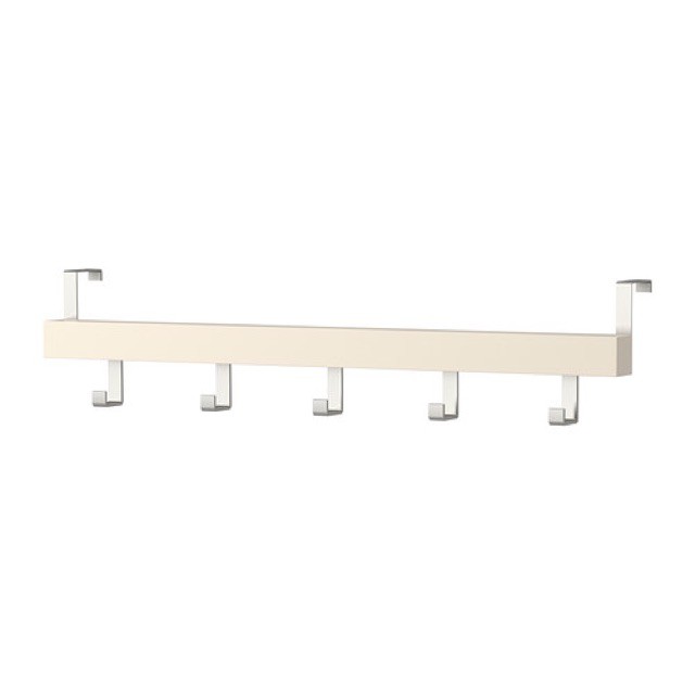 Móc treo quần áo sau cánh cửa TJUSIG sẵn 2 màu ĐEN & TRẮNG CHÍNH HÃNG IKEA THỤY ĐIỂN