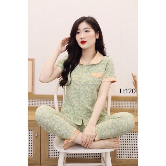 Bộ đồ mặc nhà, đồ bộ nữ áo cộc quần dài chất lụa mềm, đủ size theo số đo