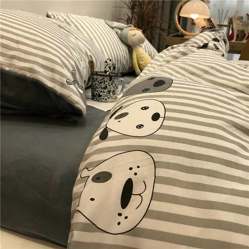 Cotton Poly Nhập Khẩu - Chó Đốm Kẻ (SP0013452)
