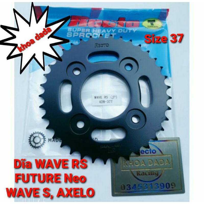 Dĩa Wave RS/AXELO/Future Neo/MSX Recto, size 37.thái lan