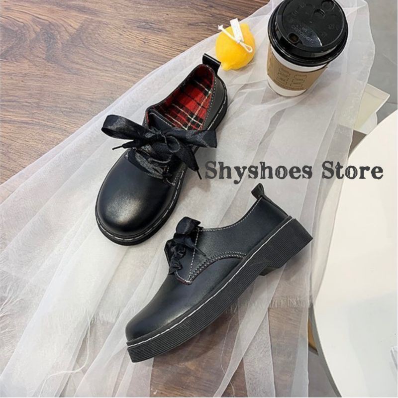 (CÓ SẴN) Giày oxford cột dây phong cách vintage| hot 2020| đế 3cm| numsvip freeship extra | BigBuy360 - bigbuy360.vn