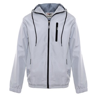 Áo khoác nam chất dù 2 lớp phối nón phong cách chuẩn pigofashion AKDN28 (màu xám)