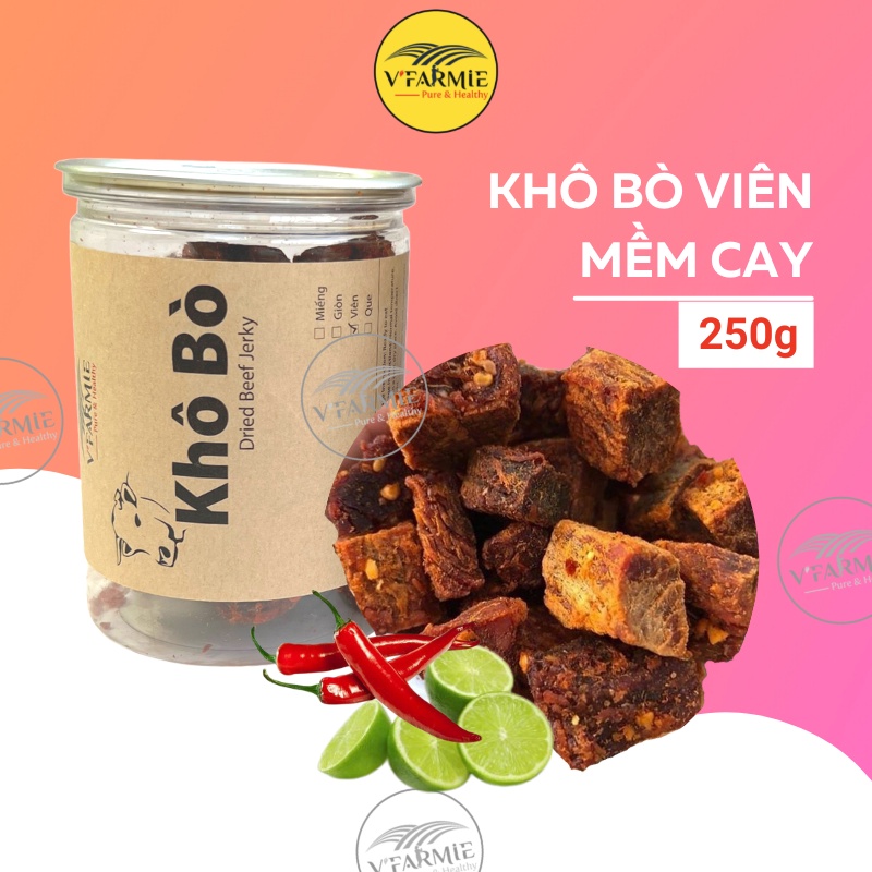 Khô bò viên Đặc biệt Hũ 250g - Loại 1 thơm ngon