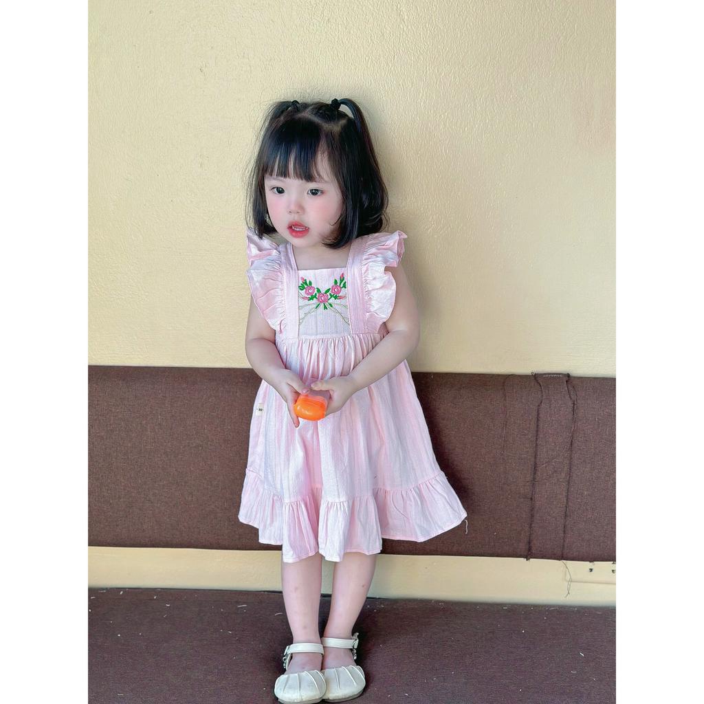 (Hàng thiết kế)(8-18kg) Váy cánh tiên hoạ tiết ngộ ngĩnh, đáng yêu cho bé gái