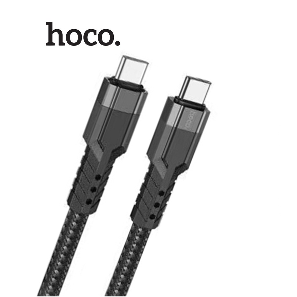 Cáp sạc 3A/60W Hoco U110 Type-C to Type-C dây Nylon siêu bền dài 1.2M cho Android