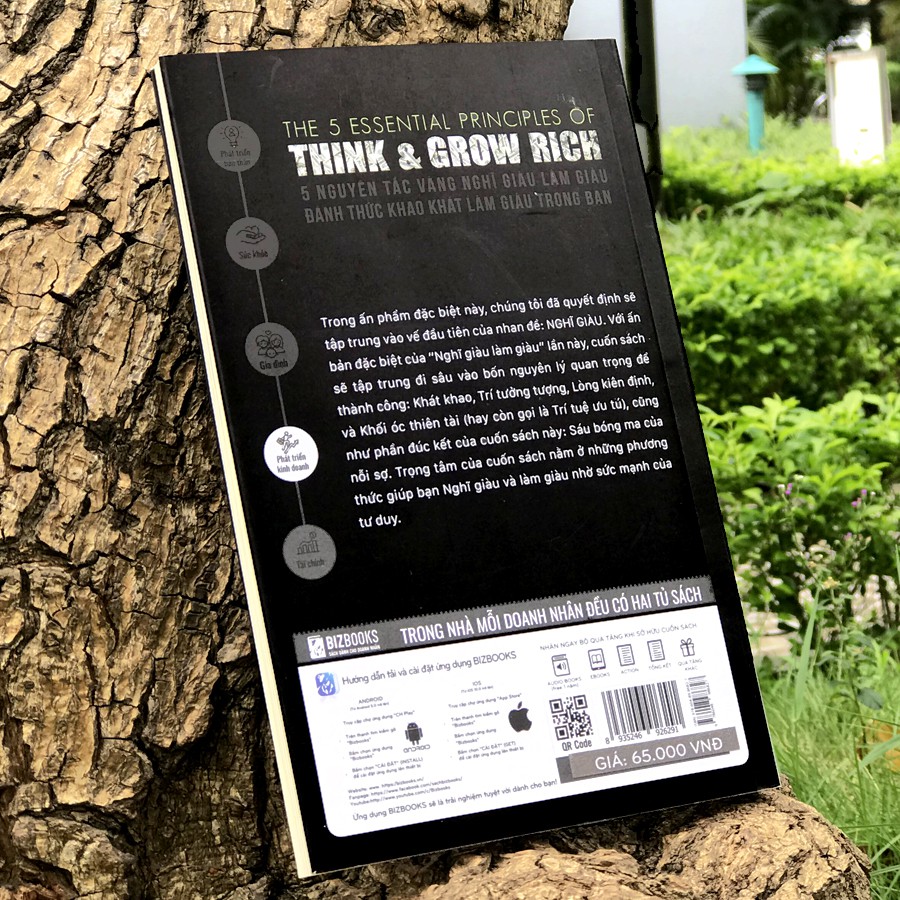 Sách - Think &amp; Grow Rich - 5 Nguyên Tắc Vàng Nghĩ Giàu Làm Giàu - Đánh Thức Khao Khát Làm Giàu Trong Bạn