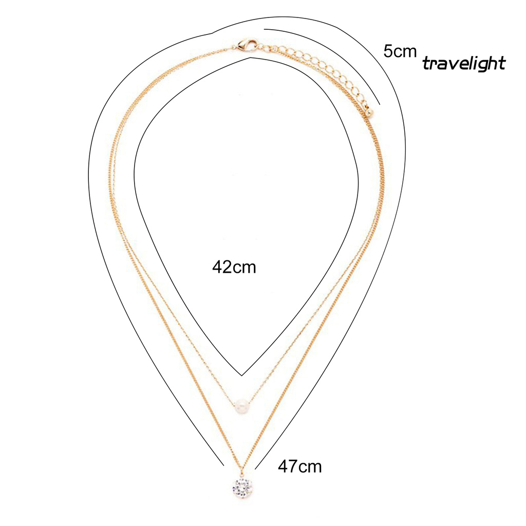 Vòng Cổ Choker Hai Lớp Đính Ngọc Trai Giả Thời Trang Cho Nữ