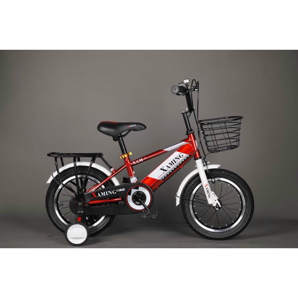 Xe đạp cho bé  mẫu mới nhất -tặng giỏ và gác ba ga