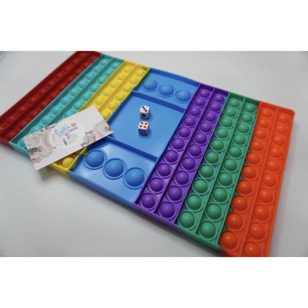Pop It Bàn Cờ 2 Người Chơi Kèm Xúc Xắc Vui Nhộn Đồ Chơi Cho Bé Yêu