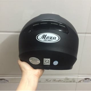 Mũ bảo hiểm moza hàm sâu đen nhám
