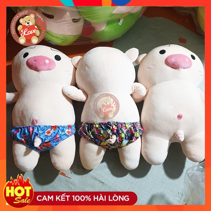 [ FREE SHIP ] Gấu Bông Heo - Heo cute -  mặc quần chip đáng iêu mềm mịn, không xù lông, rất an toàn với sức khỏe của bé