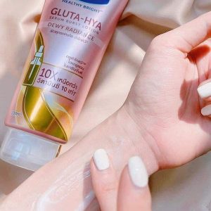 Sữa Dưỡng Thể Trắng Sáng Đều Màu Da Ban Đêm Vaseline Healthy Bright Gluta-Hya Serum Burst Lotion