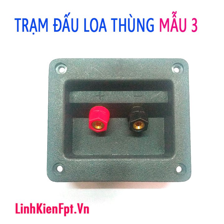 Trạm đấu loa thùng vuông 2 cổng - Mẫu 3