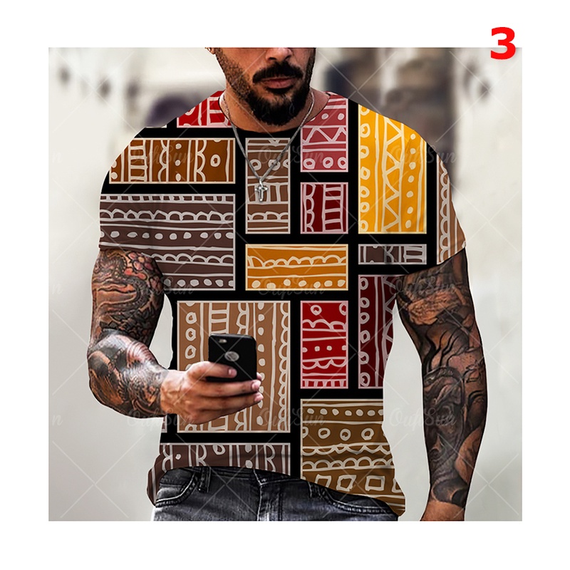 Áo Thun Tay Ngắn In Hình 3D Thời Trang Mùa Hè Cho Nam Size XXS-6XL